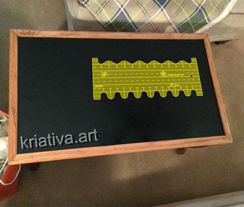 Imagem 4 de 5 de Régua Para Quilting Modelo Ondas Pequenas Scalop