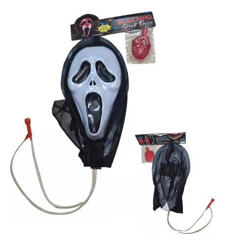 Mascara Corazon Con Sangre Diseño Screams Halloween Terror