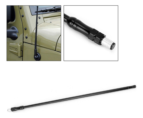 Accesorio De Repuesto De Antena De Coche Negro De 33 Cm Y 13