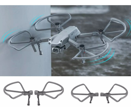 Imagen 2 de 10 de Dji Air 2s Protector De Hélices Con Tren De Aterrizaje