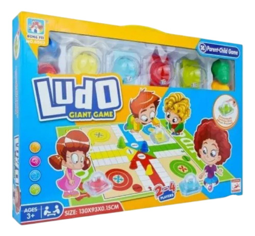 Juego Ludo Mega Gigante Xl 130x93 Cm Escarbar Juego Parchis