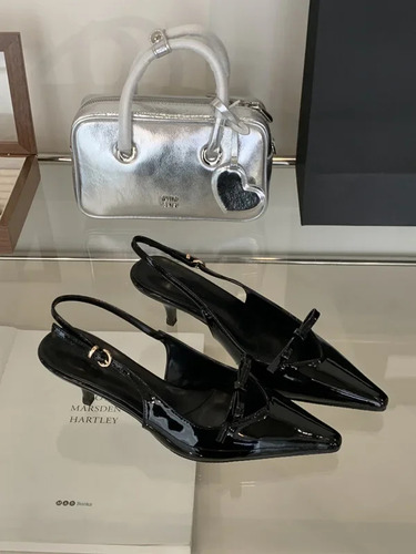 Sandalias Elegantes De Tacón Alto Con Punta Puntiaguda Para