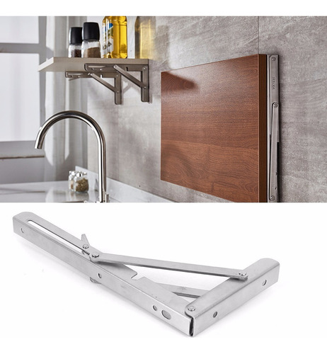 2pcs Soporte Plegable De Acero Inoxidable Triangular Plegabl
