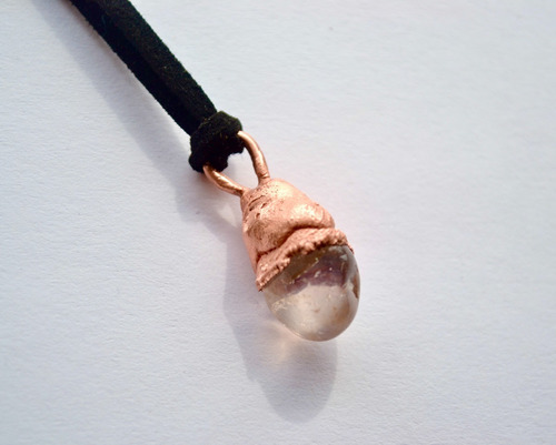 Imagen 1 de 5 de Collar Tauro - Cuarzo Rosa, Piedra Natural Del Amor, Regalo