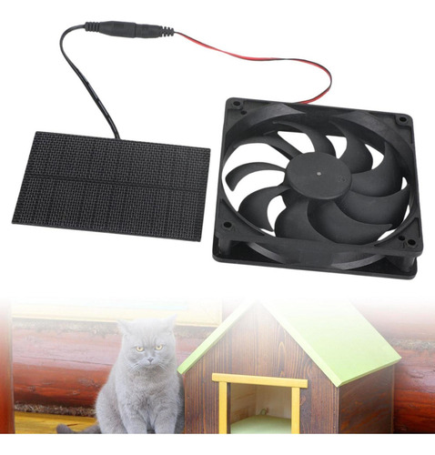 Jidihu 2x Miniventilador Con Energía Solar, Ventilador De