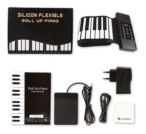 Kkmuybvdg 88 Key Midi Foldable Silicon Electronic Thick