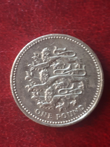 Moneda Inglaterra 2002 1 Pound Leones 