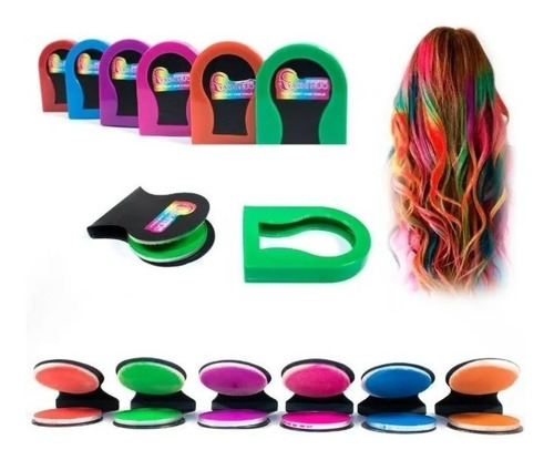 Dada® Pintura Tiza De Pelo Temporal Lavable 6 Colores