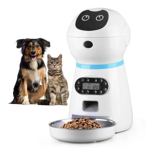 Imagen 1 de 10 de Robot Alimentador Automático Para Mascotas Dispensador