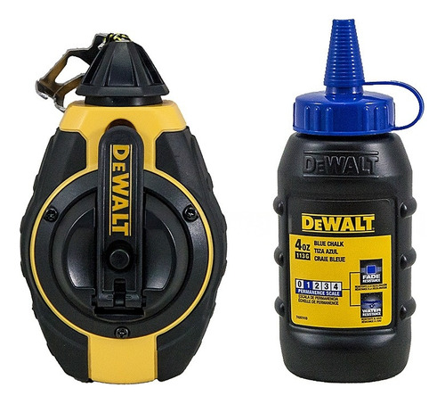 Kit De Carrete De Línea Tiza Azul De 30m Dewalt Dwht47373l