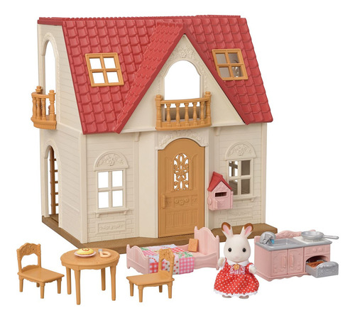 Calico Critters Red Roof Cozy Cottage Con Figura,yaccesorios
