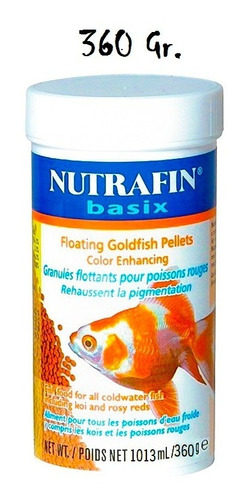 Nutrafin Basix Granulos Flotantes Para Goldfish 360 Gr.