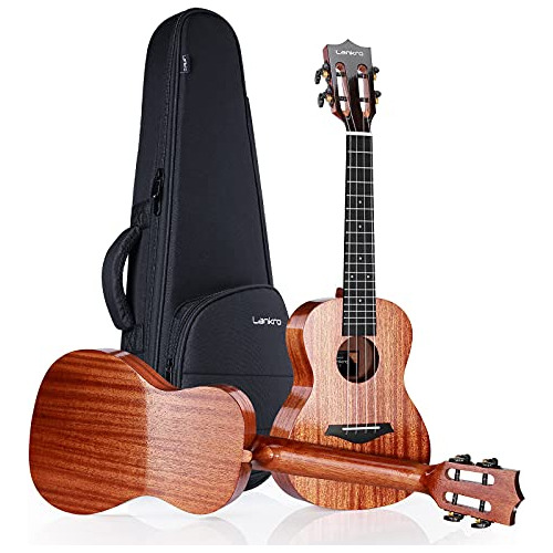 Concert Ukulele Solid Mahogany Ukelele 23 Inch Beginner...