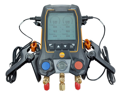 Manifold Digital Bluetoot + 2 Pinzas Temperatura Testo 550s