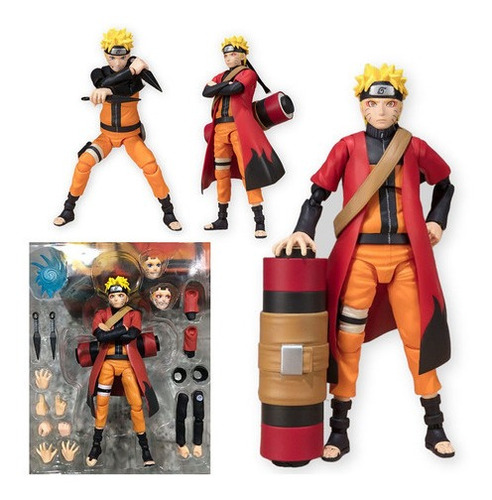 Figura Acción De Juguete Naruto Shippuden Shf Uzumaki Ras