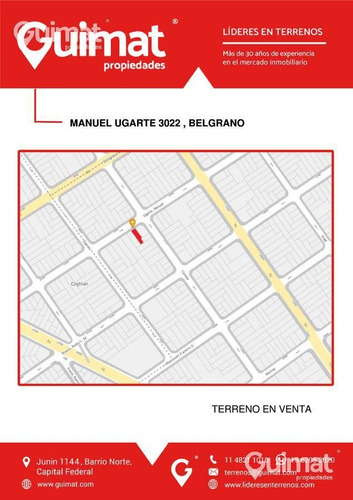 Imagen 2 de 11 de Terreno - Belgrano - Lideres En Terrenos - Guimat Propiedades