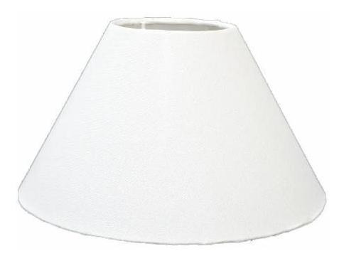 Cúpula Para Abajur Ref 17 Tecido Branco Soquete Importado