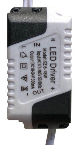 Led Driver 8w-18w Dc 300ma Transformador 