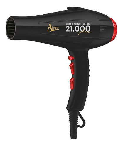 Secador De Cabello Alizz Super Mega Turbo 21000 Color Rojo 110v