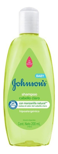 Shampoo Johnson's Baby Cabello Claro 200ml Con Manzanilla