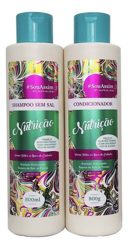 Kit Sou Assim Shampoo Cond Nutrição Nutrimae Complex