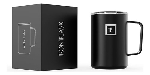 Iron Flask Vaso Aislado Bola Baja 16 Onzas Con Asa Y Tapa Ab