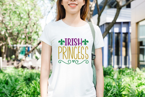 Hermosa Camiseta De Mujer Diseño Irish Princess