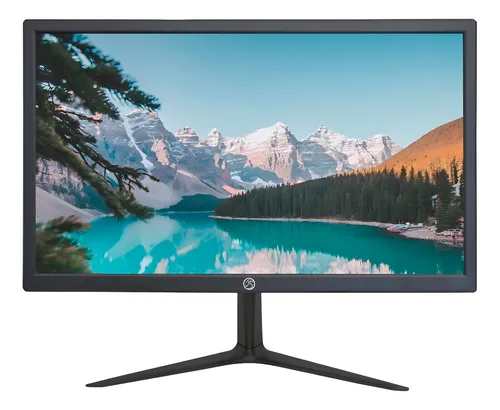 Monitor LED 20 Brazil PC CORP 20WV - 1600x900, 75Hz, 5ms - HDMI/VGA - Preto