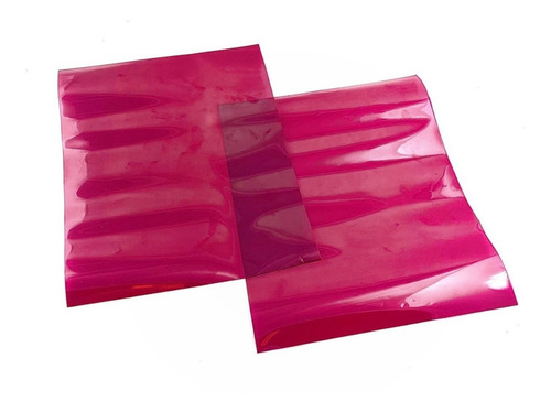 Imagem 1 de 5 de Filtro Gelatina Rosa - Kit 4 Cores - 0,03mm - Outubro Rosa