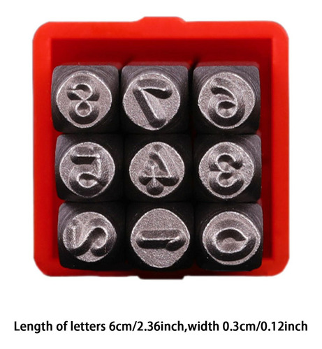 Joya De Sellos De Metal Making Punch Set Premium Número