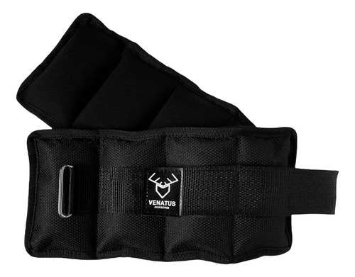 Polainas Deportivas Tobilleras Ajustables 1kg Color Negro
