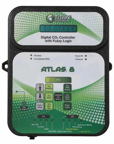 Controle Medidor Digit Co2 Titan Atlas8 Hidroponia Sem Juros