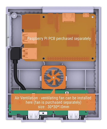 Retroflag Superpi Case Para Raspberry Pi 3b+2b 3b Deluxe