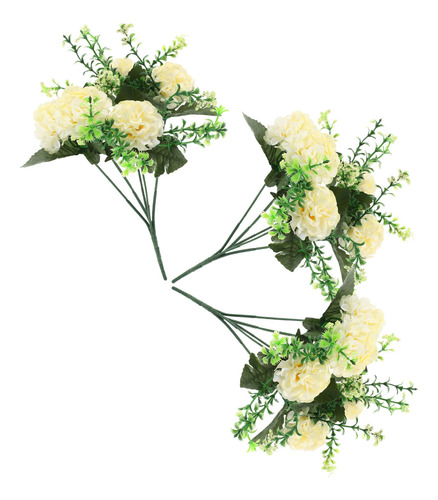 3 Flores Artificiales De Hortensia Realistas: Hortensia Sint