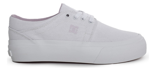 Zapatillas Dc New Trase Plataform Mujer Moda Blanco