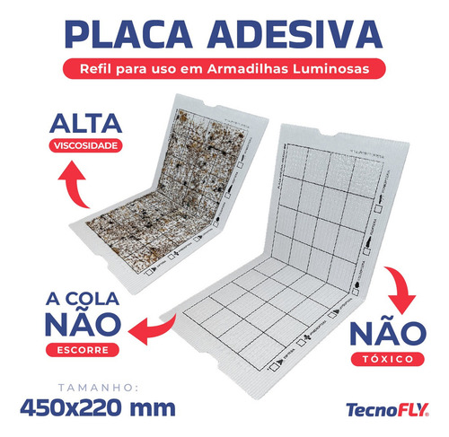 Armadilha Luminosa Combate Contra Insetos Moscas Mosquitos + Nf