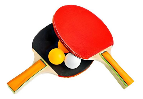 Set De Paletas De Ping Pong + 3 Pelotas