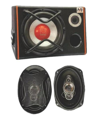 Subwoofer Potenciado+parlante 6x9 +tweeter Y C/cables Regalo