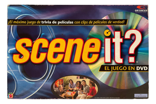 Juego De Mesa Scene It El Juego De Trivia En Dvd Mattel 2005 (Usado)