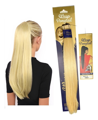 Coleta De Cabello Casa Blanca Lisa 18 Fibra Natural Color #TAN BLONDE