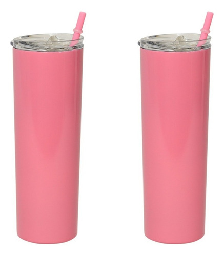 2 Termos Vaso Para Bebidas De 20oz  Acero Inoxidable Color Cereza