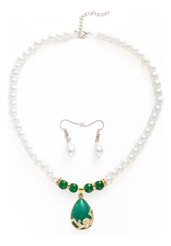 Iy Collar Pendientes Perlas 3pzs Un Regalo Perfecto Día