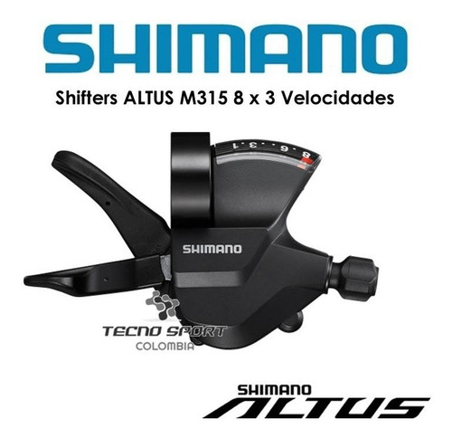 Imagen 2 de 7 de Shifter Shimano Altus M310 Palanca Cambio 8v Bicicleta Mtb