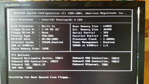 Kit Pc Placa Mv42 V1.3 Pentriun 4 1.6ghz E 384mb Ram