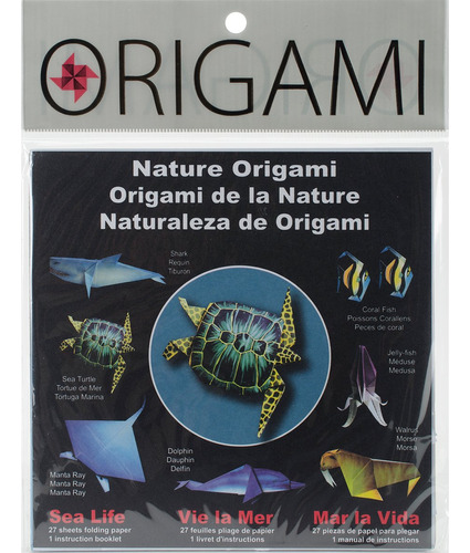 Papel Origami Ems Plegable Vida Marina 6 6  27 Unidad