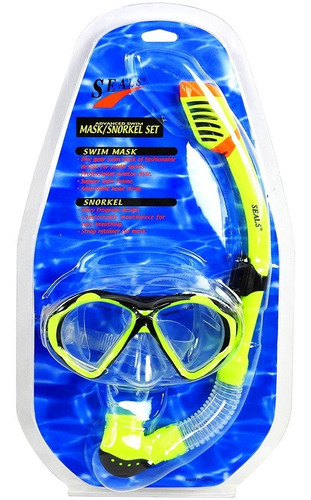 Careta Snorkel Para Niño Seals - Doble Válvula