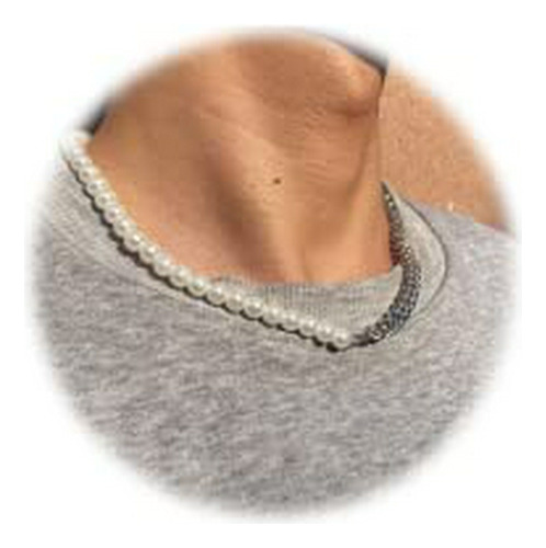 Cadena, Collar Para Hombr Collar De Perlas Para Hombre Colla