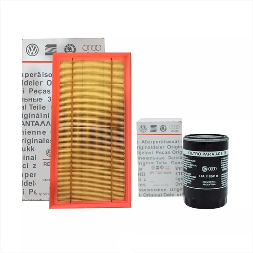 Kit 2 Filtros Aceite + Aire Vw Bora 2.0 Original