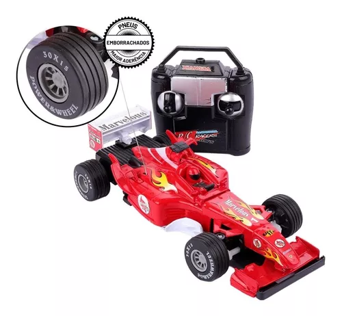 Carrinho De Controle Remoto Carro Corrida Tipo Formula 1 Deluxe