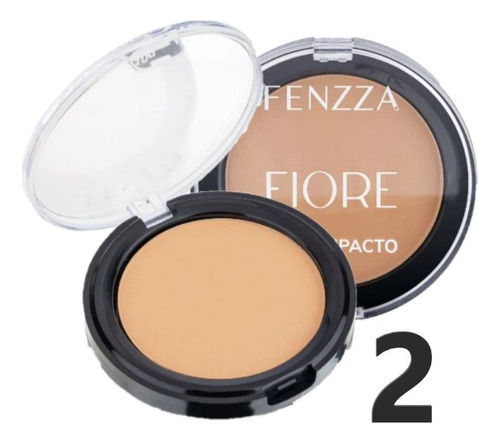 Pó Compacto Fiore Fenzza - Maquiagem Efeito Mate